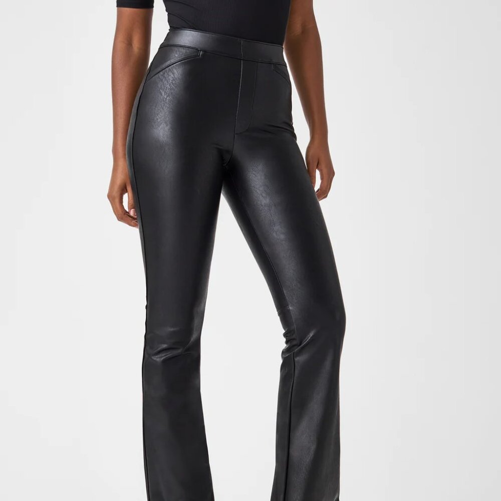 Spanx Leather-Like Flare Pant